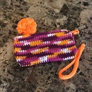 Crochet wristlet
